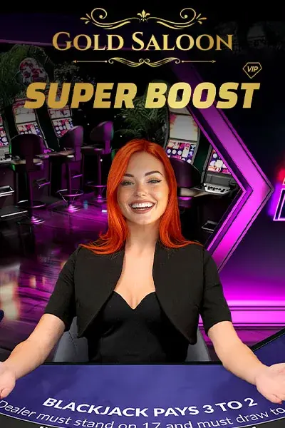 Gold Saloon Super Boost Blackjack | BetAlice